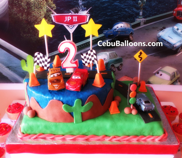 Cars-theme Cake for JP II's 2nd Birthday