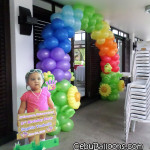 Hi-5 Rainbow Entrance Arch with Sunflower at Amara Clubhouse