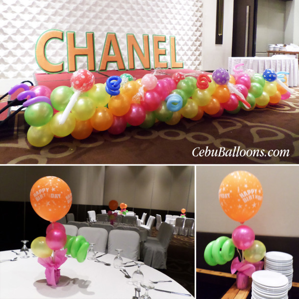 Horizontal Balloon Beam with Candies at Cebu Grand Con