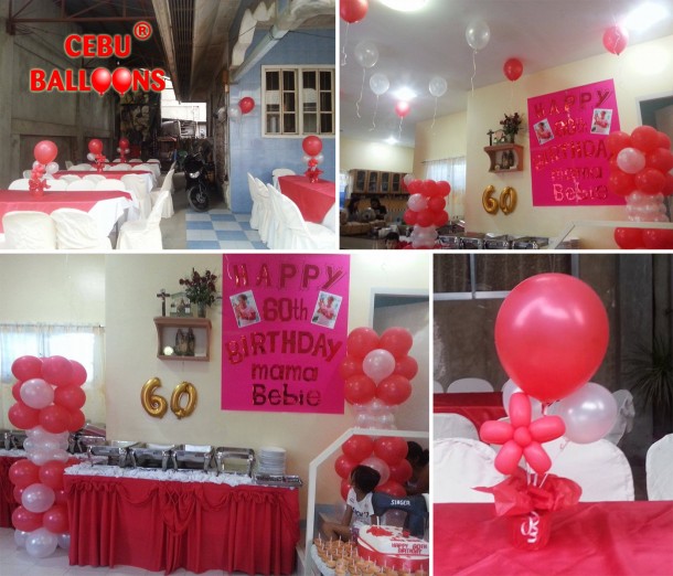 Balloon Decors for a 60th Birthday Milestone