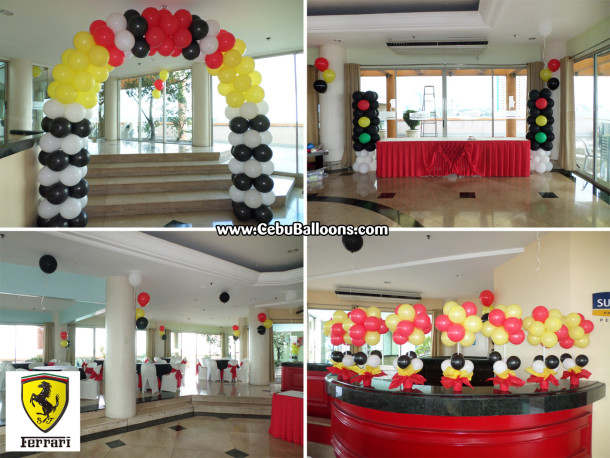 Ferrari Theme Balloon Decoration at Sugbutel Penthouse