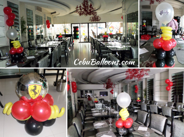 Ferrari-theme Decors with Clown Host at Pino Restaurant White Room