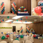 Thomas Train and Friends Balloon Decorations at Diamond Hotel