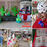 Cowboy Theme Balloon Decoration with Giveaways and Standee at Wellcome Hotel