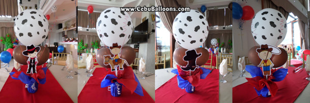 Cowboy-theme Centerpieces