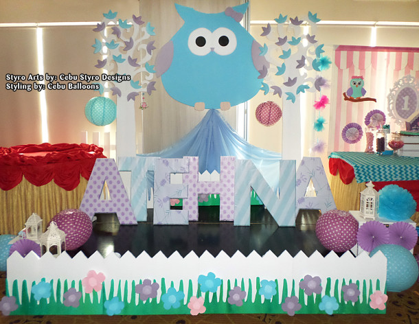 Owl theme Stage Decoration using Styro at Choi City
