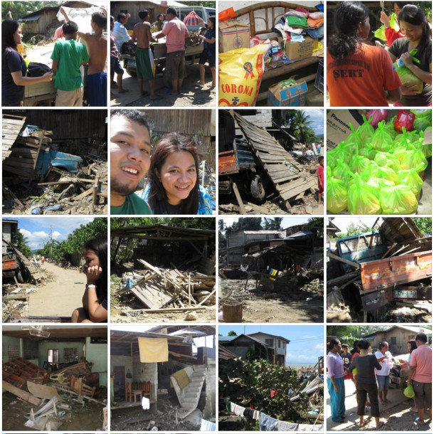 Sharing their blessings in the flooded community