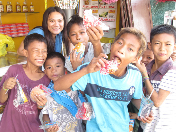 Snacks for Street Children at our Hopia Store