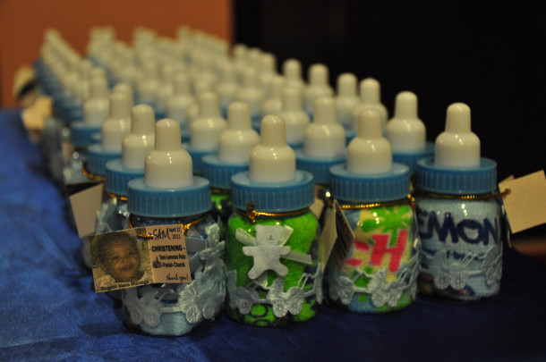 Mini Bottle with Towel & Tags