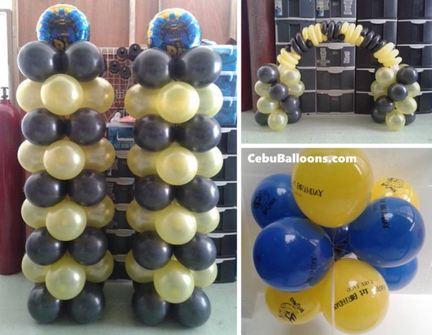 Batman-theme Balloon Decoration Package for pick-up