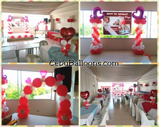 Balloon Decor for a Happy Heart Theme at Orchid 1, Paradise Garden