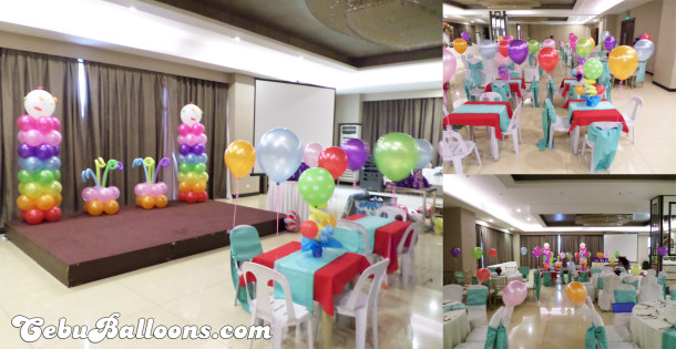 Colorful Ice Cream Balloons for a Boy's Birthday Party at Mandarin Plaza Hotel
