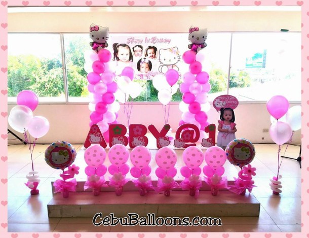 Hello Kitty Balloon & Party Supplies Setup at Paradise Events Pavilion