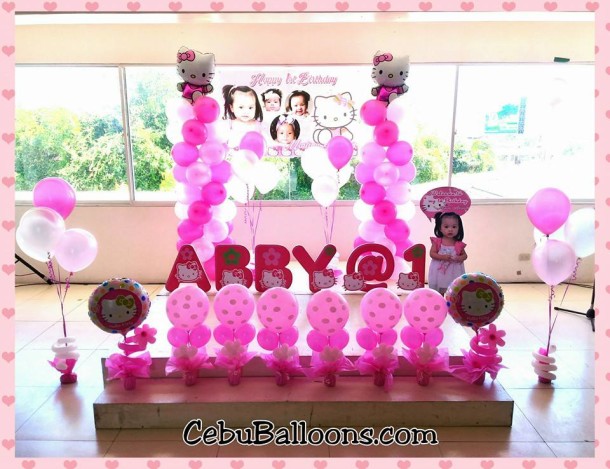 Hello Kitty Balloon & Party Supplies Setup at Paradise Events Pavilion