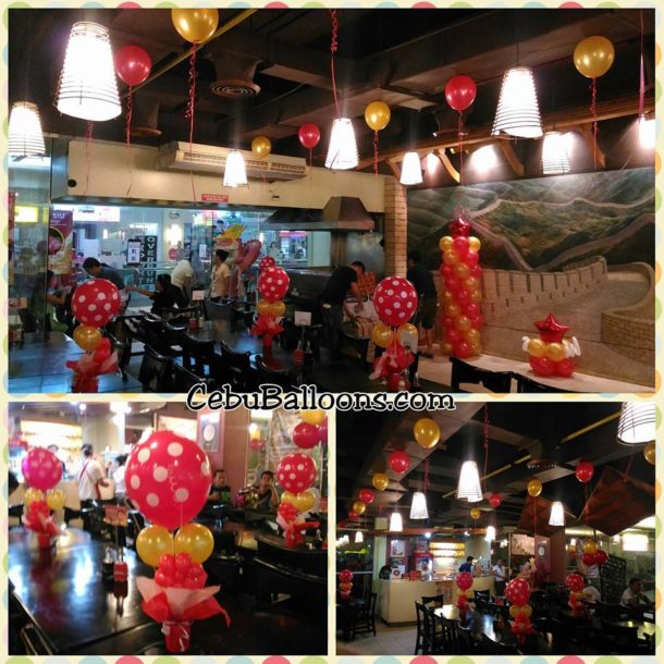 Balloon Decorations at Ding Qua Qua for an exclusive party