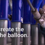 Brushes create the opening of the Balloon