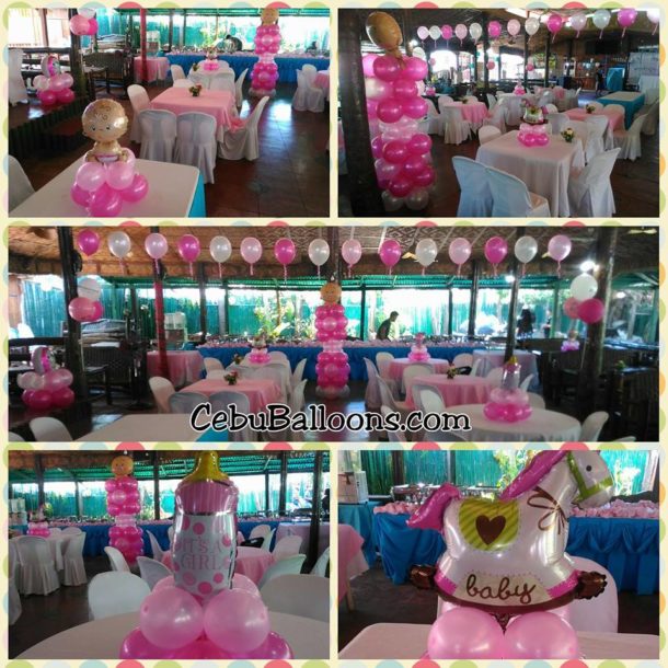 Christening Celebration of a Baby Girl under a roof