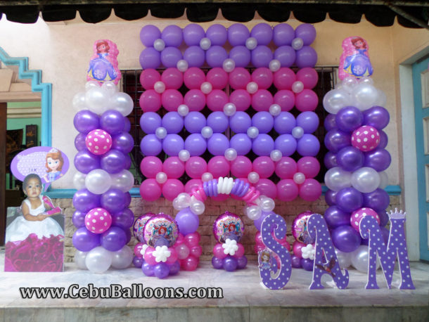 Sofia the First Balloon Decors with Styro Arts at Happy Valley