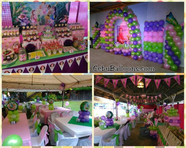 Tinkerbell Birthday Celebration Outdoors