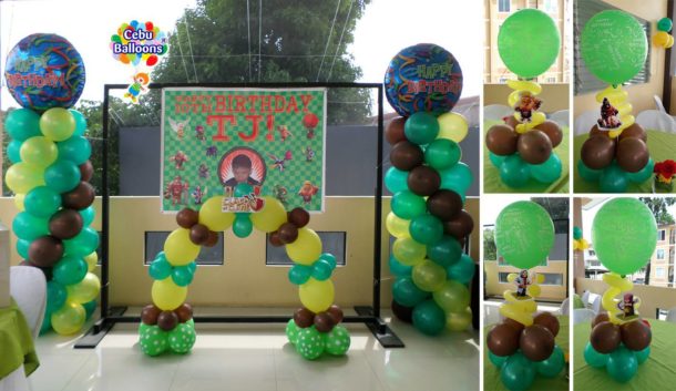 Clash of Clans Theme Balloon Setup at Deca Homes Tipolo