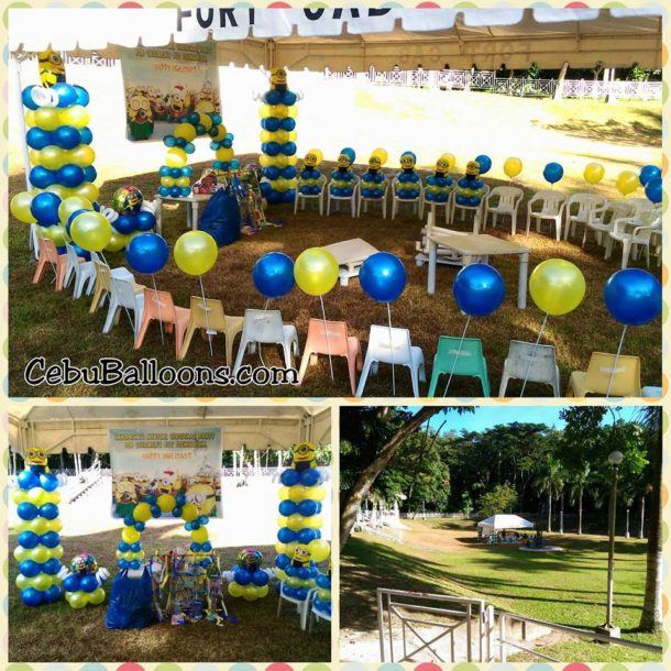 Minions Balloon Decors with Entertainers at Family Park Talamban