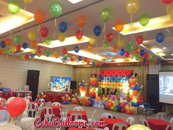Colorful Mickey and Friends Setup at Diamond Hotel