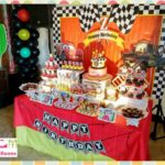 Cars-themed Dessert Buffet with 2-Layer Cake