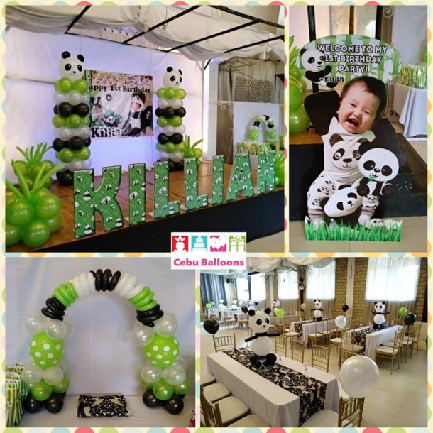 Panda-themed Balloon Decorations
