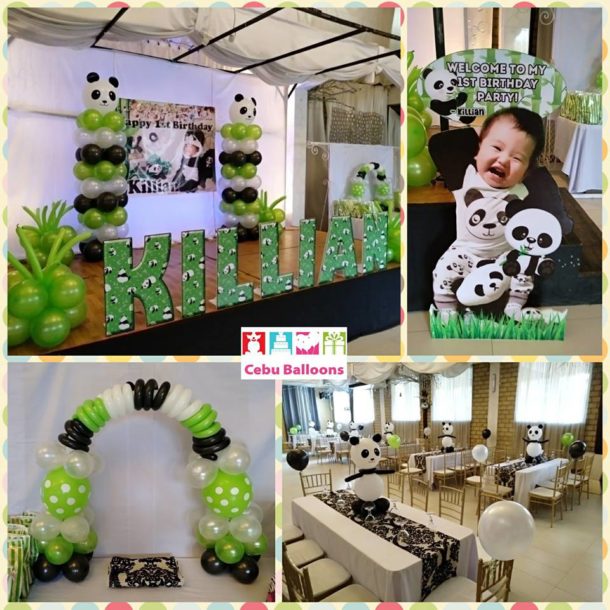 Panda-themed Balloon Decorations