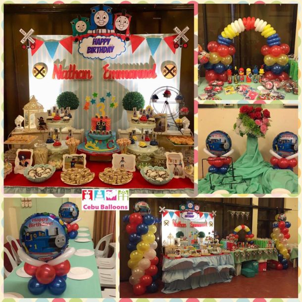 Thomas and Friends Balloons and Dessert Buffet