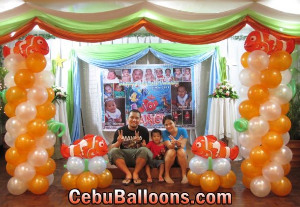 Finding Nemo Balloon Decors at Royal Concourse