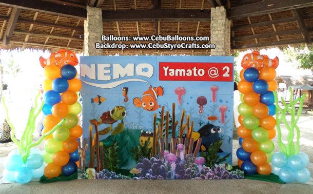 Finding Nemo Styro Backdrop at Hadsan Beach