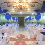 Aisle Balloons (Blue & Silver)