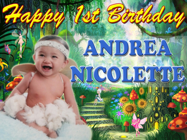Andrea Nicolette (Fritz Bagiuo) 1st Birthday (Fairyland)