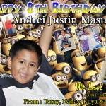 Andrei Justin Masuela's Minions Theme Tarpaulin Design