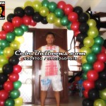 Balloon Arch (Rasta Theme)