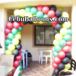 Balloon Arch for House Blessing