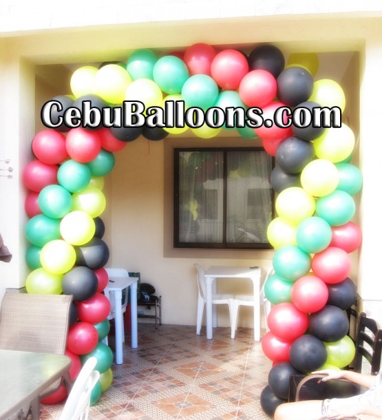Balloon Arch for House Blessing
