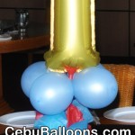 Centerpiece with Number Balloon