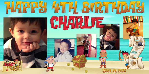 Charlie Turns 4 (Jake and The Neverland Pirate)