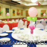 Christening Balloon Centerpieces