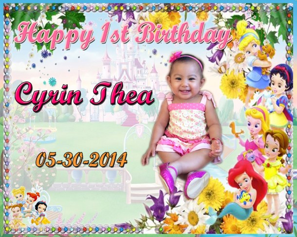 Cyrin Thea's 1st Birthday (Baby Disney Princess)