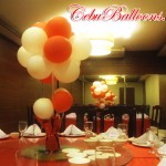 Floral Balloon Decoration Table Centerpiece