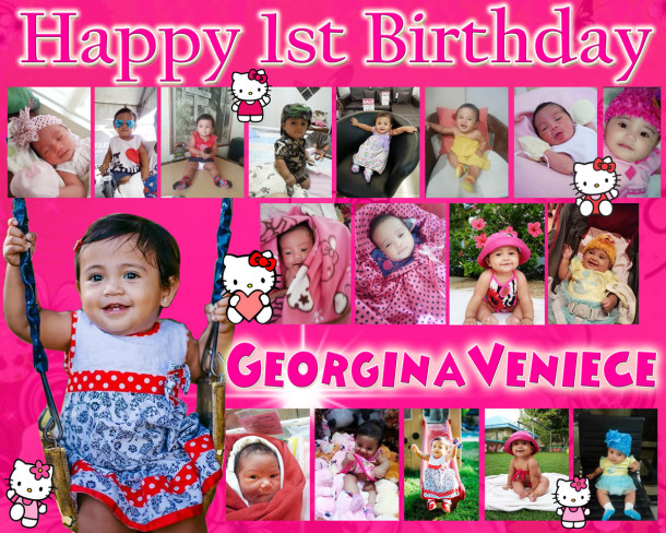 Georgina 1st Birthday (Hello Kitty)
