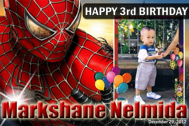Markshane's 3rd Birthday (Spiderman)