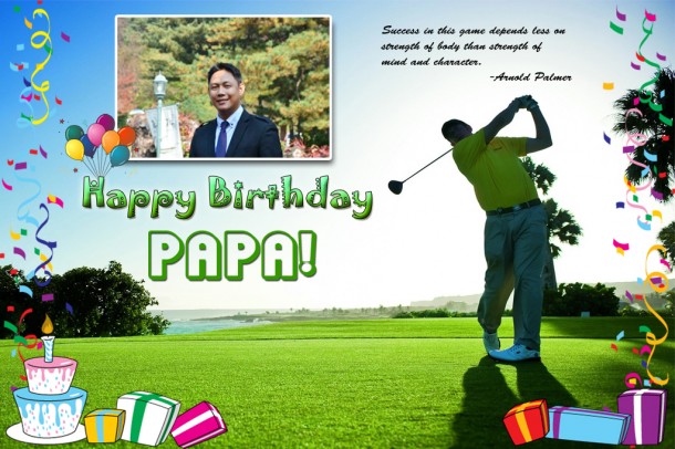 Papa's Birthday (Golf Theme)
