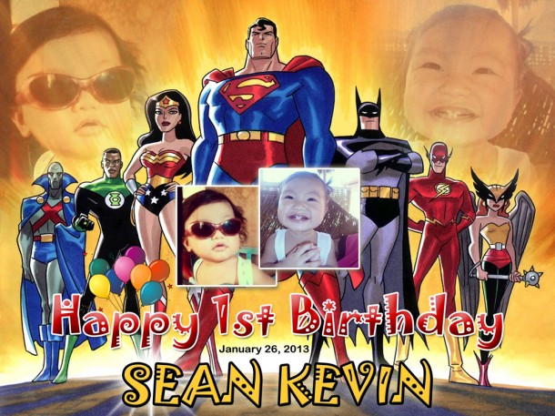 Sean Kevin 1st Birthday (Superman)