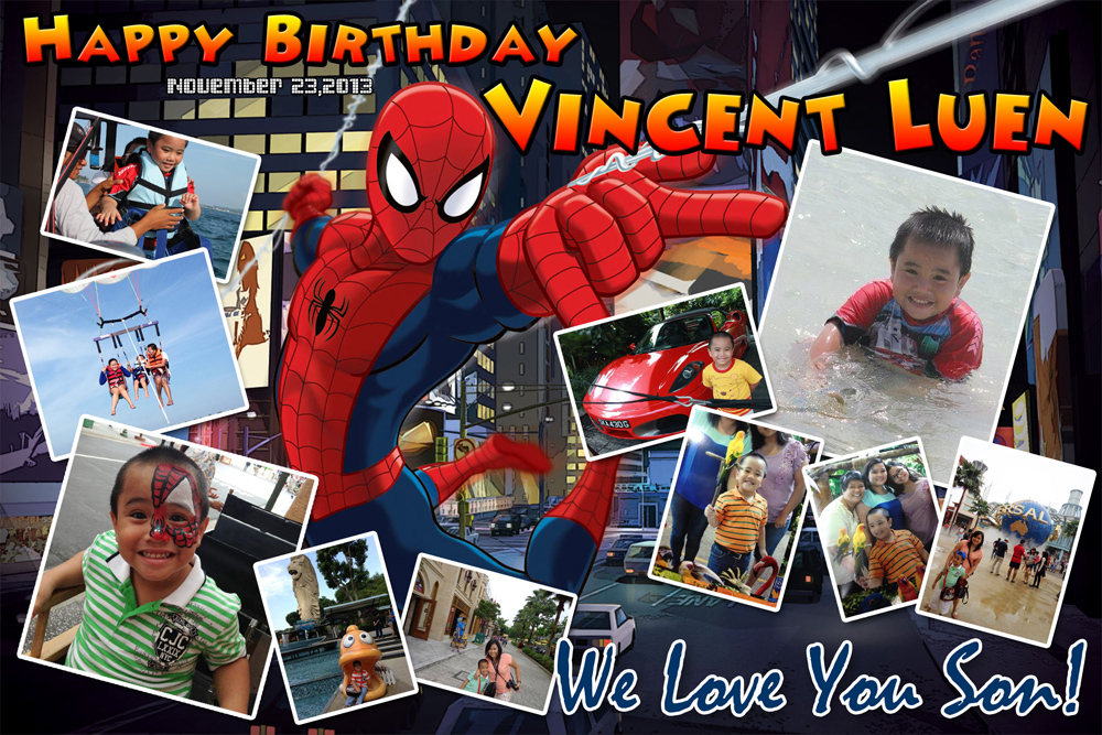 Vincent Luen's Spiderman Birthday.