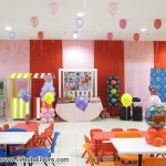 Final Setup of Princess and Cars Theme Birthday Party