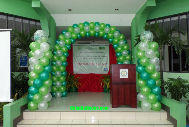Balloon Arch & Pillars at Saint Anthony Mother & Child Hospital